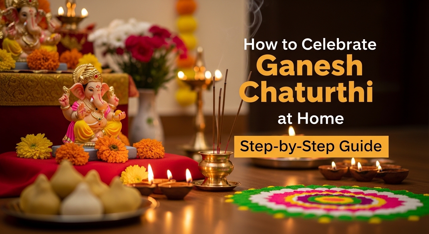 You are currently viewing How to Celebrate Ganesh Chaturthi at Home: Step-by-Step Guide