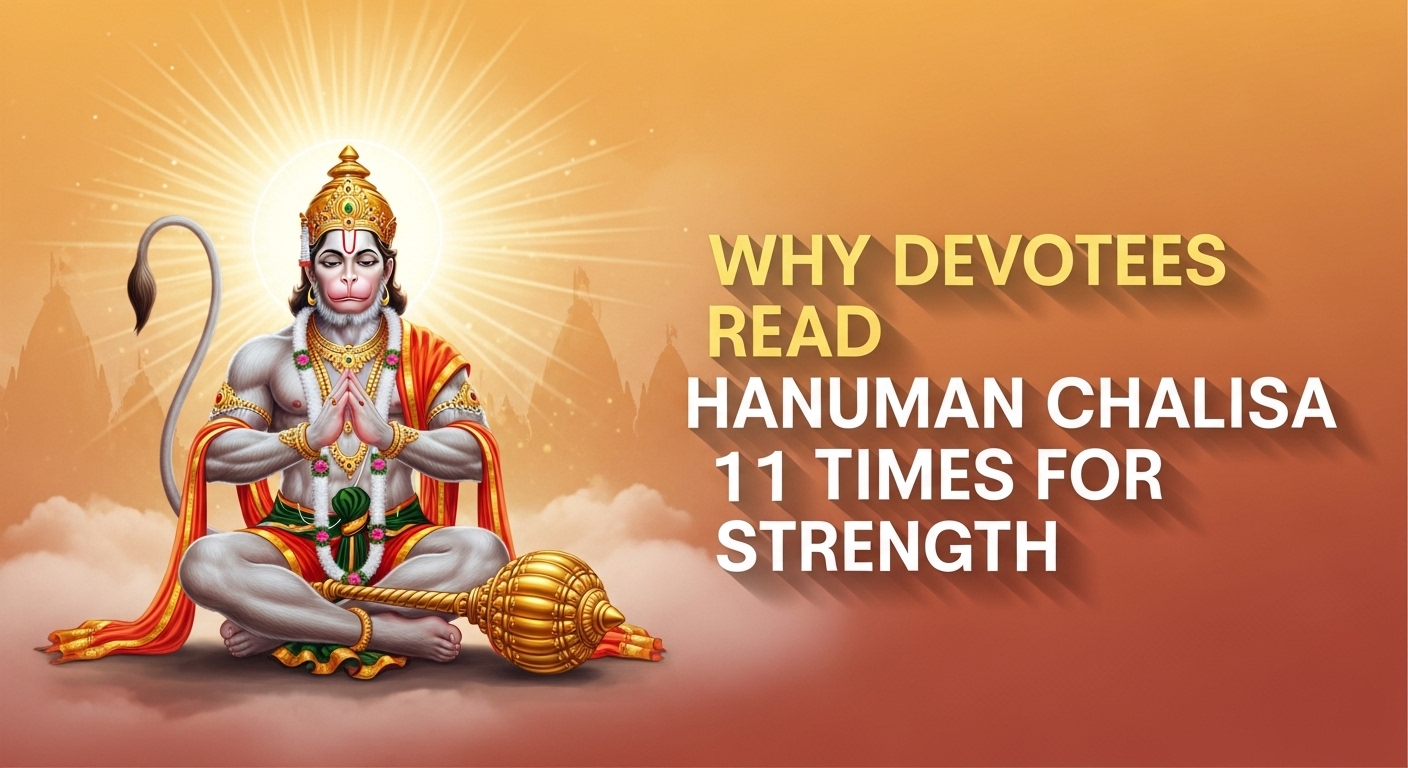 You are currently viewing Why Devotees Read Hanuman Chalisa 11 Times for Strength