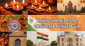 Read more about the article Holidays in India 2026: Complete List of National, Religious, and Regional Observances