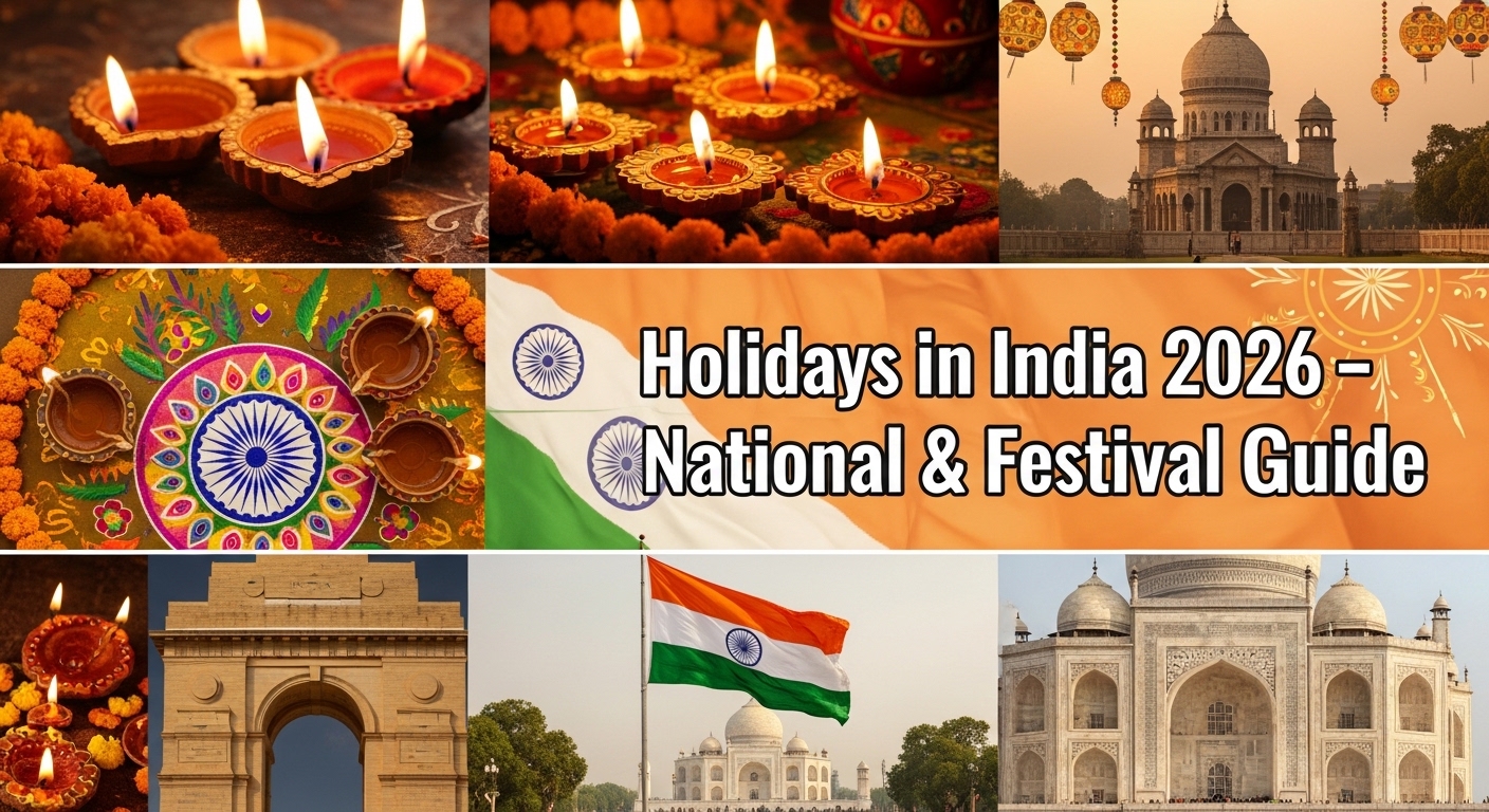 You are currently viewing Holidays in India 2026: Complete List of National, Religious, and Regional Observances