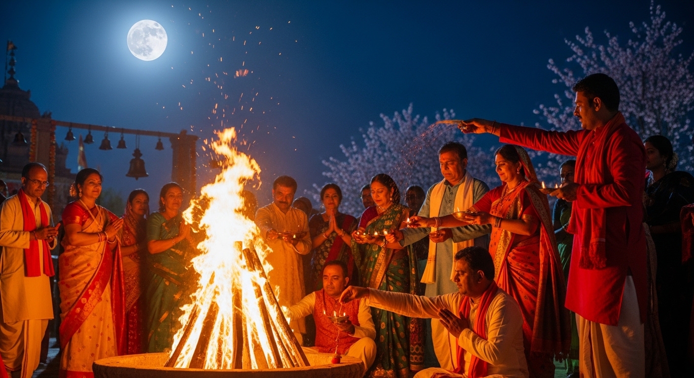 You are currently viewing Phalguna Shukla Purnima: The Sacred Full Moon of Renewal and Divine Love